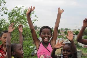 happy african children