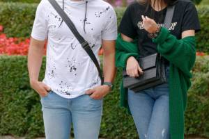 Couple talking