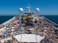 cruise ship on the open water