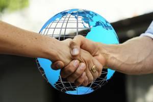 business partners shaknig hands