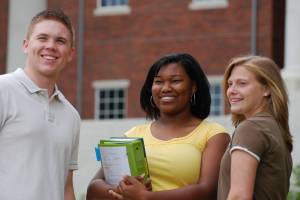 smiling students