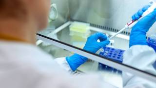 researcher working in a lab