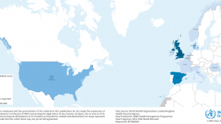 WHO map of unknown hepatitis