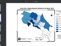 Costa Rica dengue map