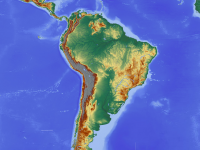 map of south america